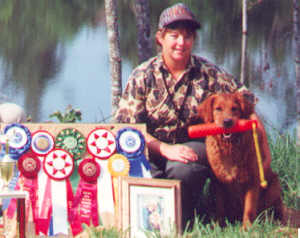 Tracy Wilson with Champion Retriever 'Murphy'
