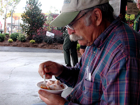 Peach Cobbler and Ice Cream