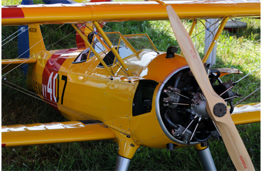 Open Cockpit Bi-plane Model Airplane