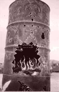 DPW Fire barrel