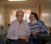 Dad with Wendy at the Josephine Sunset Home, February 29, 2004.  This is one of the last known photographs of Dad while he was still alive.