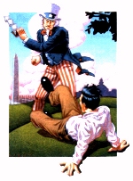Government is the biggest thief around. © Mike Kressy, Playboy Forum, All the King's Riches.