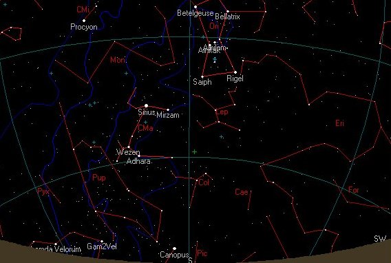 Orion in the South