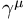 gamma ^ mu
