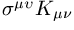 \sigma ^{\mu \upsilon }K_{\mu \nu }