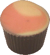 Whipped cream with fresh strawberry