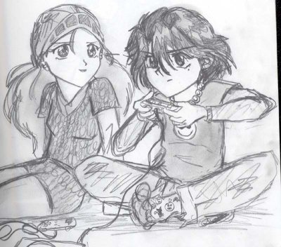 Doulin and Ryuuen, the Video Game Addicts