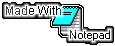 This site was made with notepad