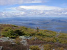 Manmade Flagstaff Lake from the Bigelow Range. Maine