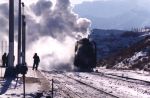 The object of my affection - QJ 6639, to whom this site is dedicated too. Tina organised a footplate ride on her to Reshui - almost 2 hours of inexplicable bliss, January 18 2000