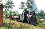 C2 207 with a long rake of clay hoppers heading into one of the brickworks