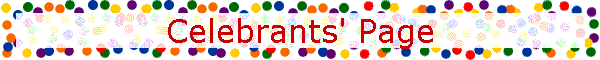 Celebrants' Page