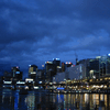 This is Darling Harbour at night