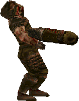 Soldier getting shot