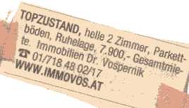 www.immovos.at Immobilien Dr. Vospernik in Wiener Zeitung