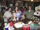 Shown l-r: Front row: Linda, Celeste, Sonja Perkins, Alicia, Katie, Back row: Tommy, Juan Miguel, Juan
