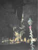 Bright Twin Speires of the Cathedral on Christmas Eve