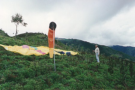 Yuracruz takeoff near the city of Ibarra, Ecuador