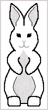 White Standup Bunny