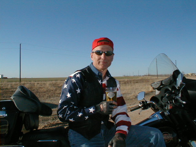 Got my Harley.  Got my beer.  Life is good.