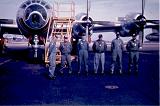 421st crew lined up at Yokota, Japan.
