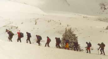 Climbers Training on Hood