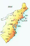 map of railroads in 1830