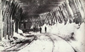 view inside a snowshed