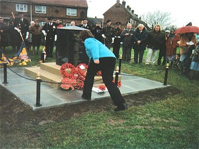 Remembrance day - Mik with wreath