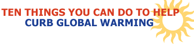 Ten Things You Can Do to Help Curb Global Warming