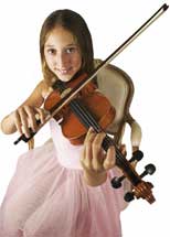 Girl playing violin