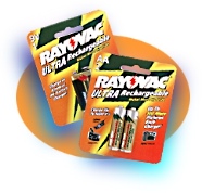 Rayovac Ultra (TM) Rechargeable Batteries