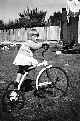 Dianne and tricycle
