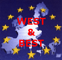 bandiera dell' Europa: WEST & BEST