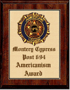 [The American Legion - Post 694, Americanism Award]