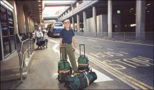 Personal collection of persons and luggage from airport.