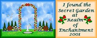 The Secret Garden Certificate