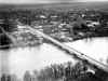 Red Bluff aerial view in 1942 w/ PG&E power plant