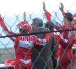 Waving to the crowd