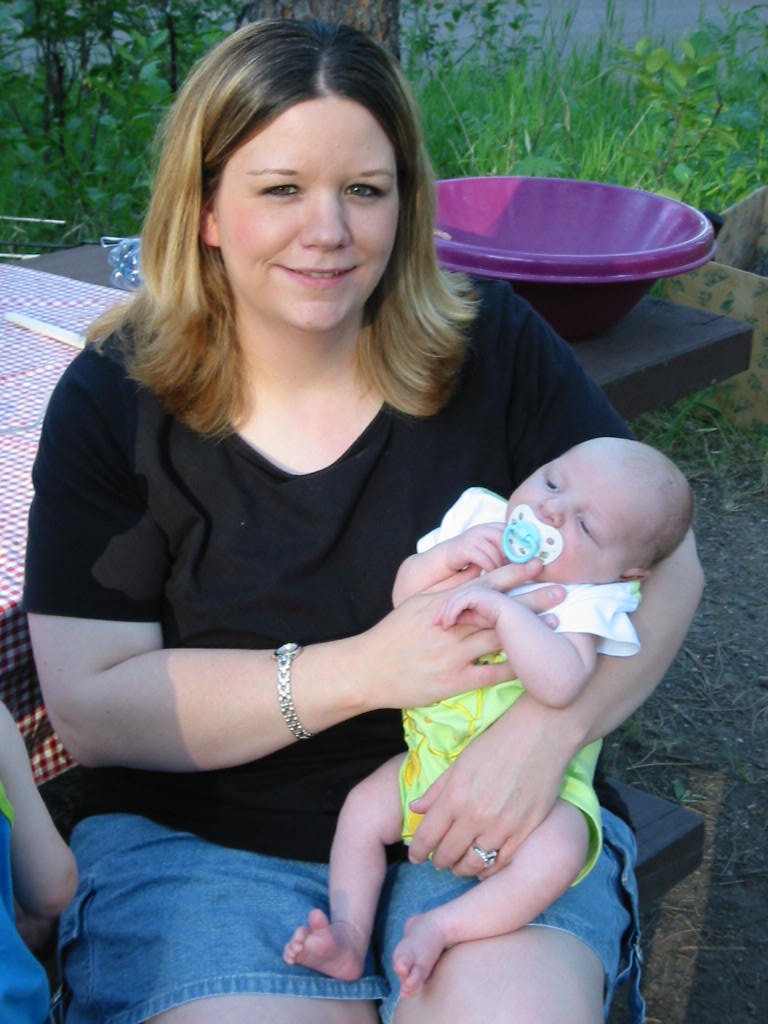Jackie and One-month old Devyn - July 3rd, 2003