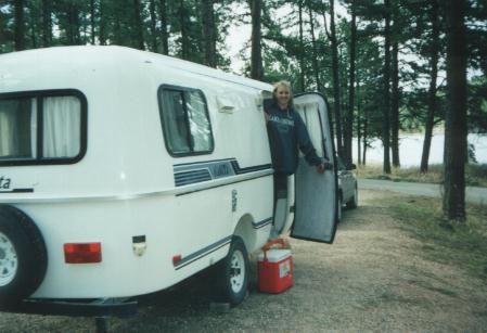 Joy in the camper we rented - May 1998