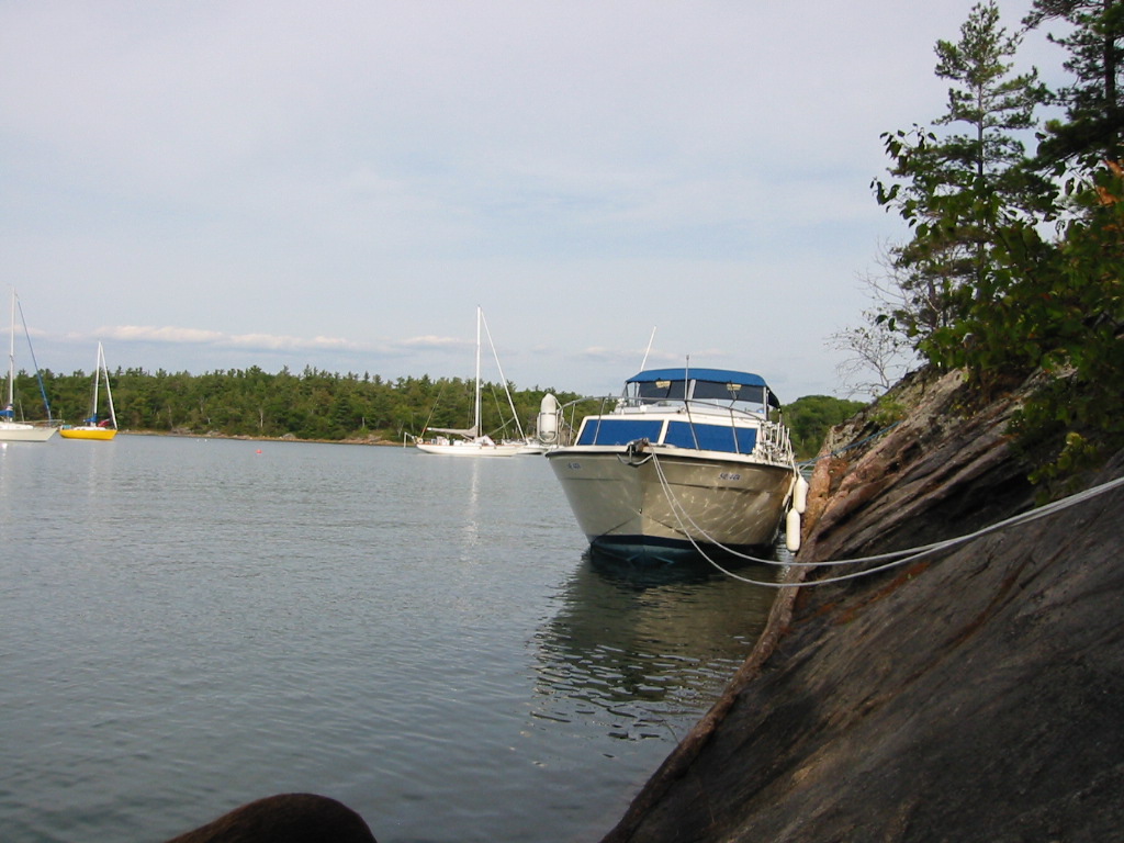 Boat tied up