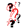 Spinning question marks