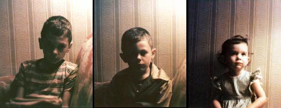 1943 Photo of Rick (7), left, then Tom (5), then Pat (1-1/2)