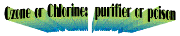 Ozone or Chlorine: Purifier or Poison