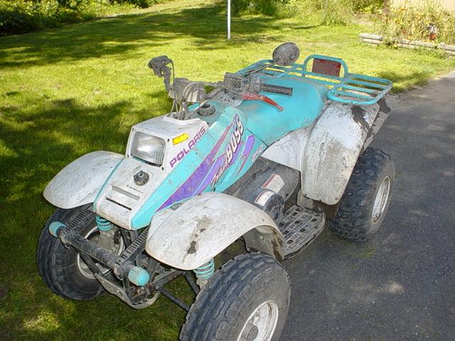 The 4 wheeler I rode while I was up north