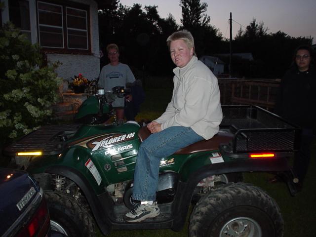 Nothing like the wind in your hair and bugs in your teeth.  But it is really fun to go for a ride with Jackie.