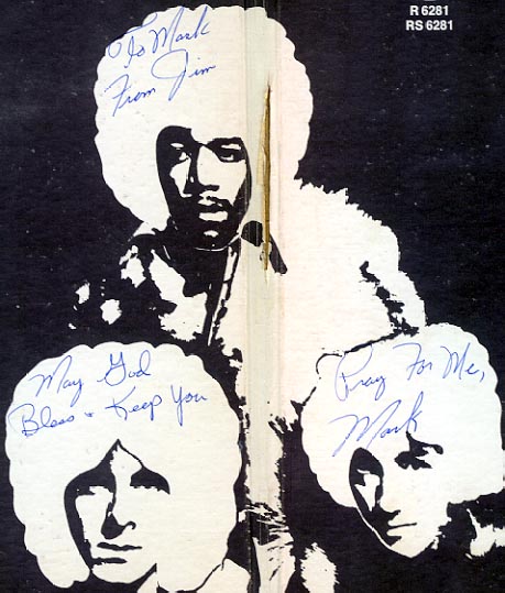 An inscription from Jim to Mark