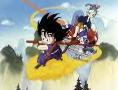 Goku and Bulma airbourne