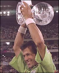 Imran Khan winning the World Cup '92